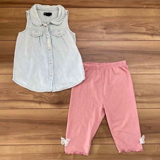 ベビーギャップ(babyGAP)のベビー女の子服　90㎝　2着(ブラウス)