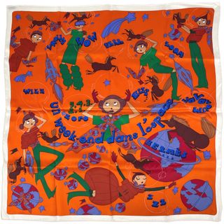 エルメス(Hermes)のエルメス カレ70 Un Week-End dans l'Espace レディース 【中古】(バンダナ/スカーフ)