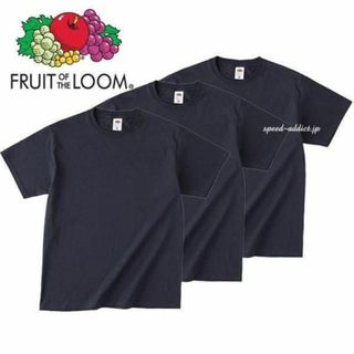 ヘインズ(Hanes)の半袖 フルーツオブザルーム 黒Tシャツ 3枚パック/アメリカ usaヴィンテージ(Tシャツ/カットソー(半袖/袖なし))