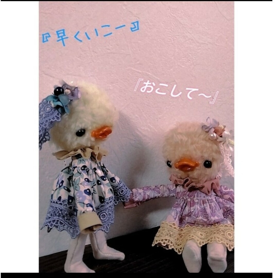 *＊・アヒルの姉妹*・＊ ハンドメイドのぬいぐるみ/人形(人形)の商品写真