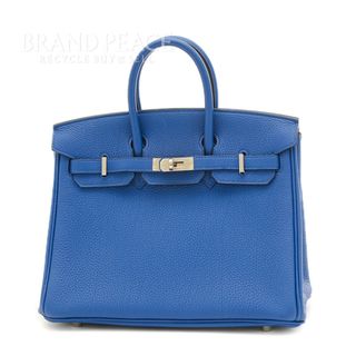 エルメス(Hermes)のエルメス バーキン25 トゴ ブルーフランス シルバー金具 Z刻印(ハンドバッグ)