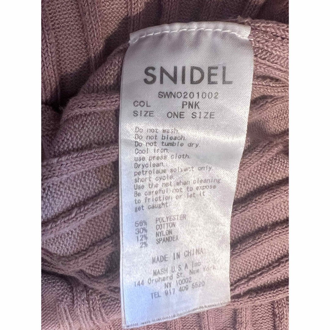 SNIDEL(スナイデル)のsnidel フロントボタンニットワンピース　PNK レディースのワンピース(ひざ丈ワンピース)の商品写真