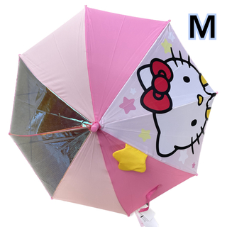 ハローキティ(ハローキティ)の新作‼️ キティ　ハローキティ 傘　M 雨傘　かさ　キッズ　子供　女の子　入学(傘)