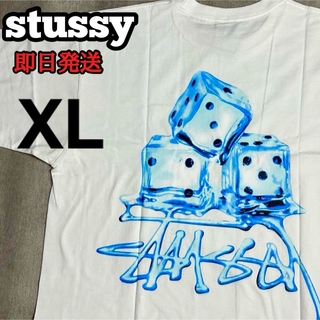 ステューシー(STUSSY)のMEL TED TEE STUSSY Tシャツ ホワイト ダイス サイコロ XL(Tシャツ/カットソー(半袖/袖なし))