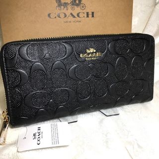 コーチ(COACH)の贈り物にも☆コーチ 長財布　エンボスドシグネチャー　男女　長財布(長財布)