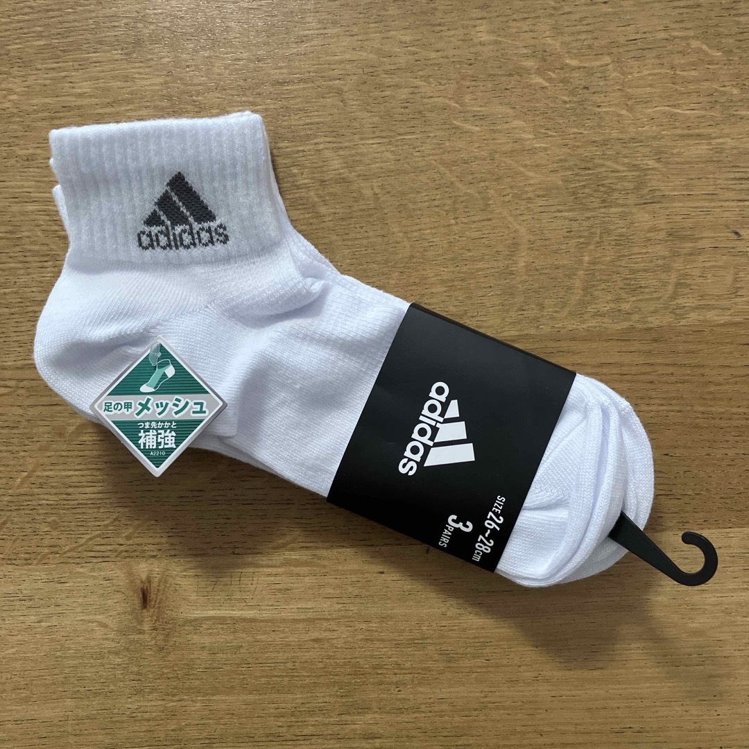 adidas(アディダス)のadidas 靴下 26-28cm 3足組 メンズのレッグウェア(ソックス)の商品写真