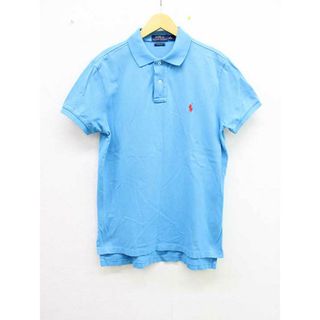 ポロラルフローレン(POLO RALPH LAUREN)の【春物新入荷】■POLO RALPH LAUREN｜ポロ ラルフ ローレン■半袖ポロシャツ/半袖 ブルー/青 レディース M 【中古】春夏 823042(ポロシャツ)