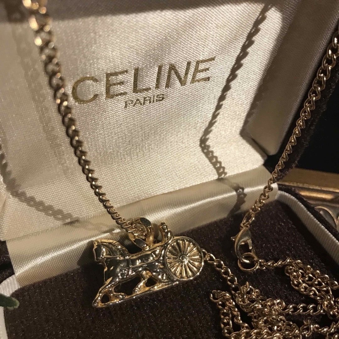 celine(セリーヌ)のヴィンテージ セリーヌ馬のネックレス　 レディースのアクセサリー(ネックレス)の商品写真