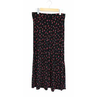 ザラ(ZARA)の【春夏物 新入荷】●ZARA/ザラ●花柄スカート/ミモレ丈 ブラック/黒 レディース M【中古】春夏 923042(その他)