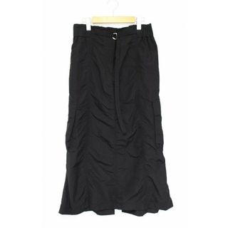 ザラ(ZARA)の【春夏物 新入荷】新品 未使用品●ZARA/ザラ●ナイロンスカート/ロング丈/ウエストゴム ブラック/黒 レディース M 春夏 923042(その他)