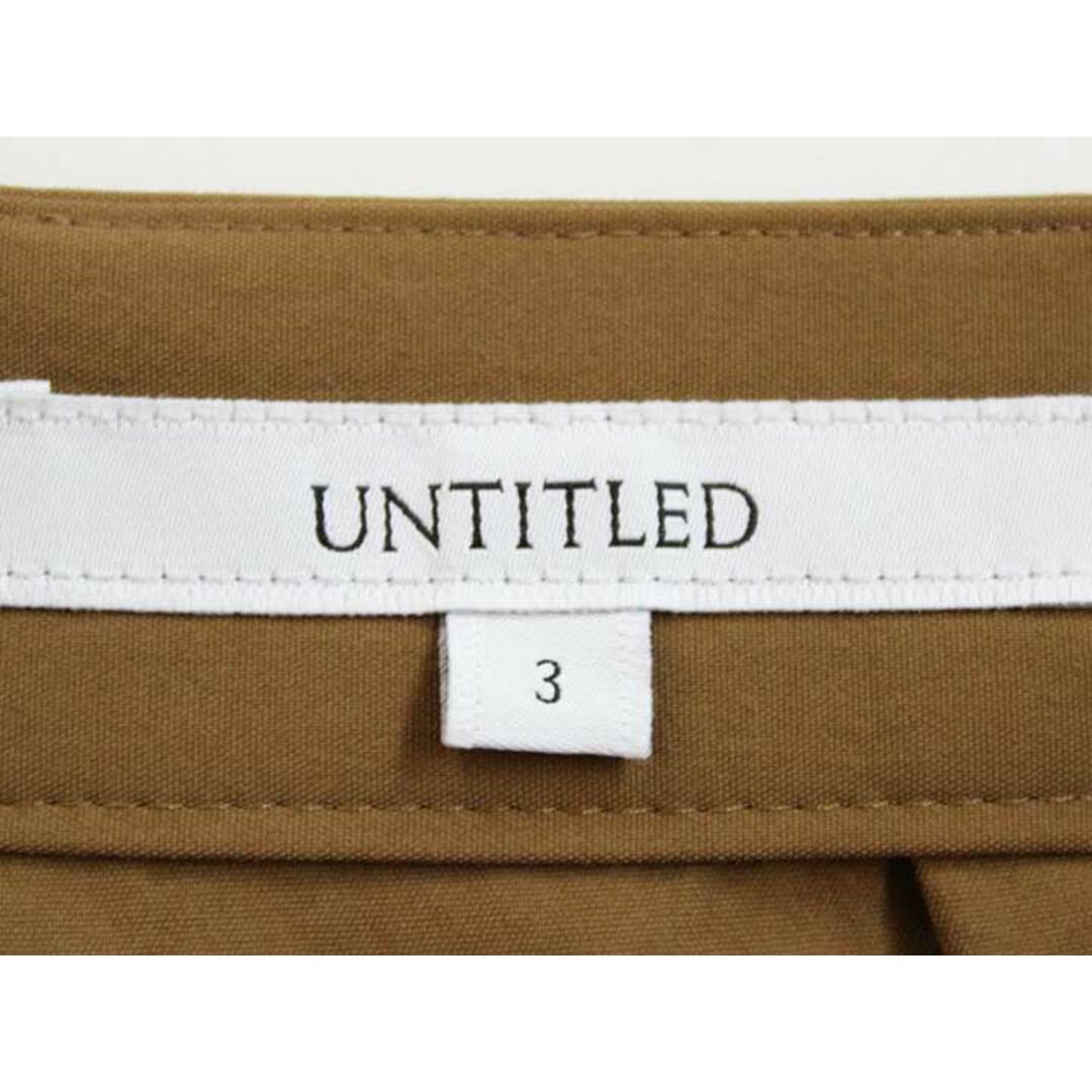 UNTITLED(アンタイトル)の【春物 新入荷】‡UNTITLED/アンタイトル‡タックスカート/膝丈 ブラウン/茶 レディース 3【中古】 春夏 923042 レディースのスカート(その他)の商品写真