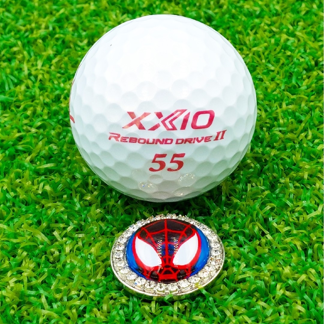 スパイダーマン★キラキラ★ゴルフマーカー スポーツ/アウトドアのゴルフ(その他)の商品写真