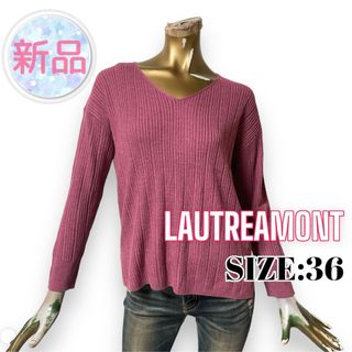 ロートレアモン(LAUTREAMONT)の⭐️新品⭐️ LAUTREAMONT ♥ Vネック スリット リブニット(ニット/セーター)