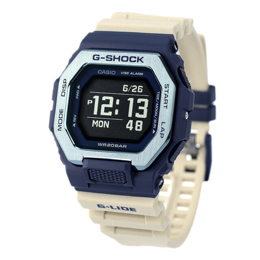 CASIO(カシオ)の【新品】カシオ CASIO G-SHOCK 腕時計 メンズ GBX-100TT-2DR Gショック クオーツ ネイビー/ブラックxベージュ デジタル表示 メンズの時計(腕時計(アナログ))の商品写真