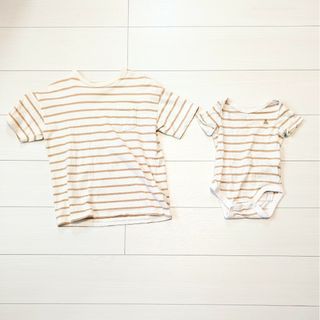 ギャップ(GAP)のGAP  親子お揃いコーデセット　M/0-6month(ロンパース)