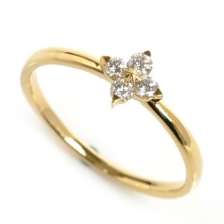 スタージュエリー(STAR JEWELRY)のSTAR JEWELRY スタージュエリー K18YG イエローゴールド ブライテストスター リング・指輪 2ZR1483 ダイヤモンド0.13ct 11号 1.5g レディース【中古】(リング(指輪))