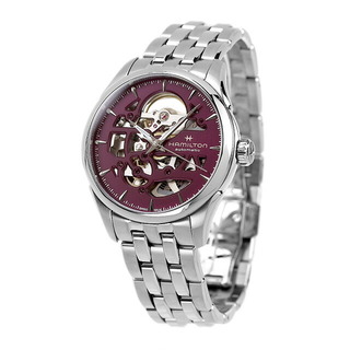ハミルトン(Hamilton)の【新品】ハミルトン HAMILTON 腕時計 メンズ H32265101 ジャズマスター スケルトン レディ オート 自動巻き パープルxシルバー アナログ表示(腕時計(アナログ))