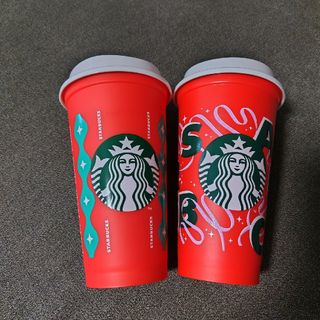 スターバックスコーヒー(Starbucks Coffee)のスターバックス リユーザブルカップ 473ml×2種類各1個ずつ(グラス/カップ)