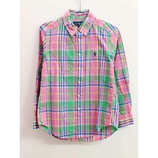 ラルフローレン(Ralph Lauren)の【春物 新入荷!】▼ラルフローレン/Ralph Lauren▼140cm 長袖シャツ ピンク×青×緑 【中古】 子供服 キッズ  男の子 春 tops 823042(シャツ/カットソー)