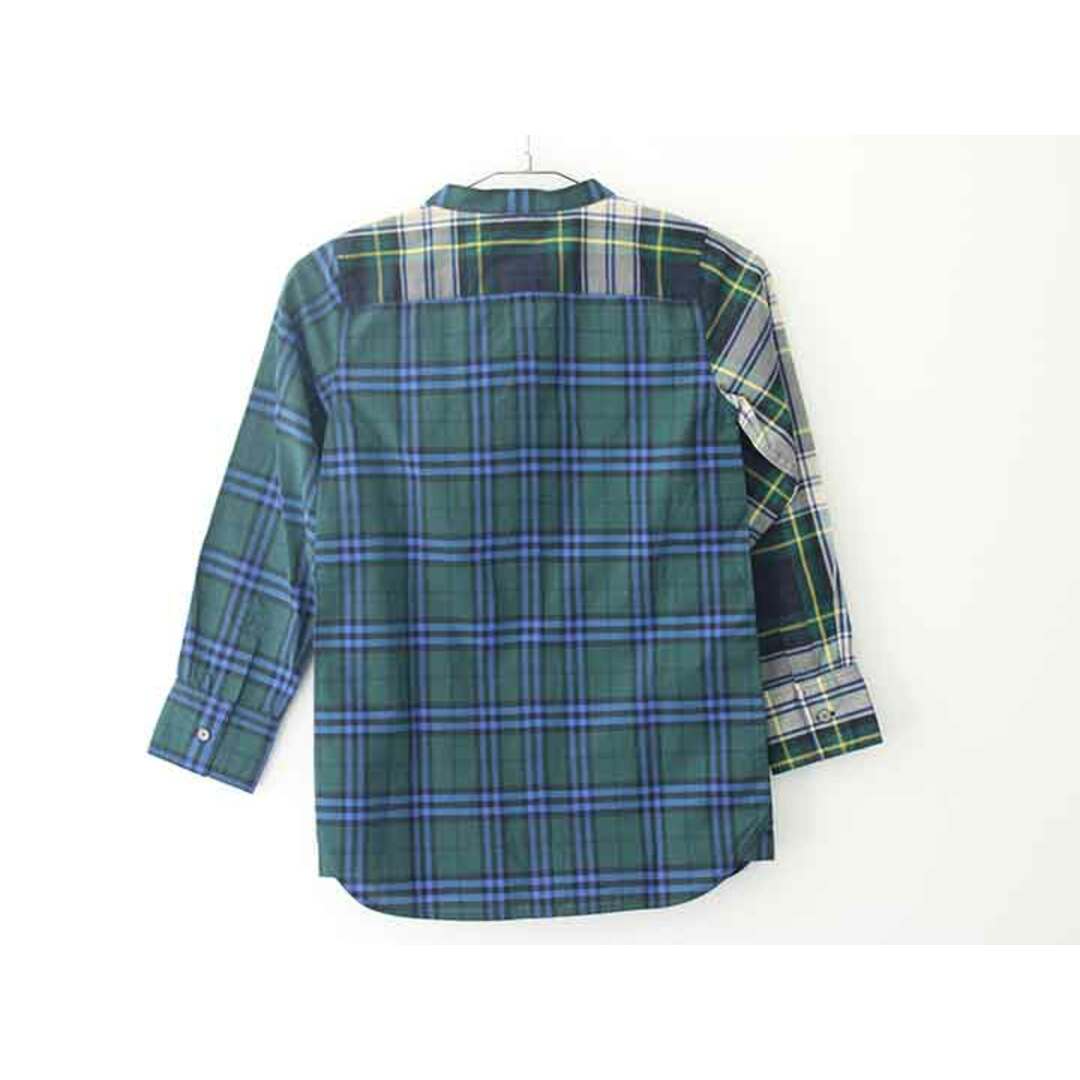 BURBERRY(バーバリー)の【春物 新入荷!】新品 未使用品†バーバリー/BURBERRY†135cm(8Y) 長袖シャツ 緑×青 子供服 キッズ kids 女の子 春秋 tops 923042 キッズ/ベビー/マタニティのベビー服(~85cm)(シャツ/カットソー)の商品写真