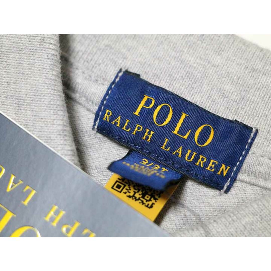 Ralph Lauren(ラルフローレン)の【春物 新入荷!】新品 未使用品‡ラルフローレン/Ralph Lauren‡100cm 長袖ポロシャツ グレー 子供服 キッズ kids 女の子 春秋冬 tops 923042 キッズ/ベビー/マタニティのベビー服(~85cm)(その他)の商品写真