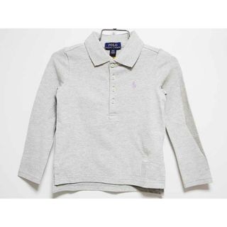 ラルフローレン(Ralph Lauren)の【春物 新入荷!】新品 未使用品‡ラルフローレン/Ralph Lauren‡100cm 長袖ポロシャツ グレー 子供服 キッズ kids 女の子 春秋冬 tops 923042(その他)