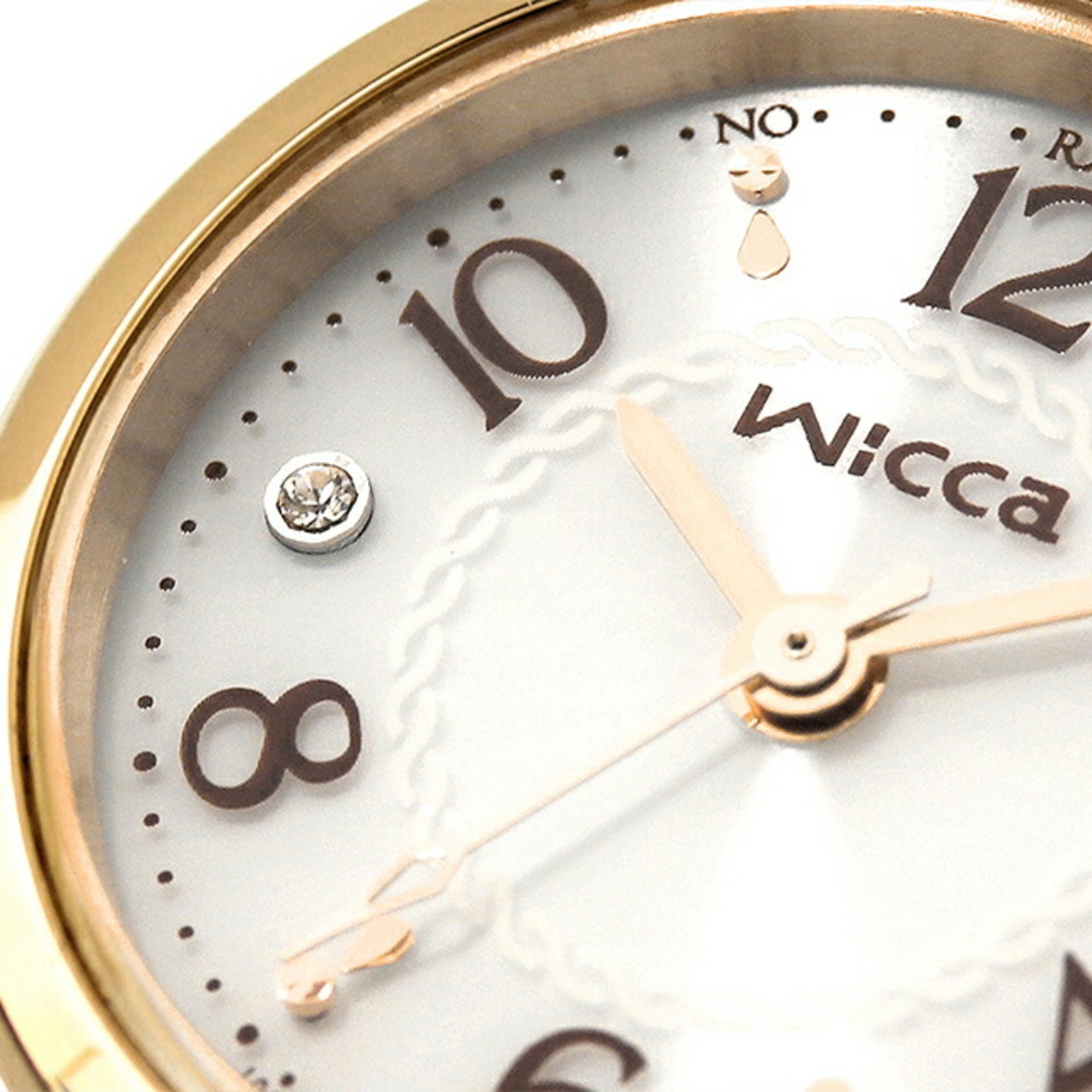 CITIZEN(シチズン)の【新品】シチズン CITIZEN wicca 腕時計 レディース KS1-937-13 ウィッカ ソーラーテック電波時計 ソーラーテック電波 シルバーxシルバー/ピンクゴールド アナログ表示 レディースのファッション小物(腕時計)の商品写真
