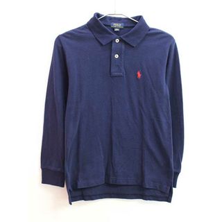 ラルフローレン(Ralph Lauren)の【春物 新入荷!】▼ラルフローレン/Ralph Lauren▼140cm 長袖ポロシャツ 紺×赤【中古】 子供服 キッズ ジュニア 男の子 春秋冬 tops 823042(その他)