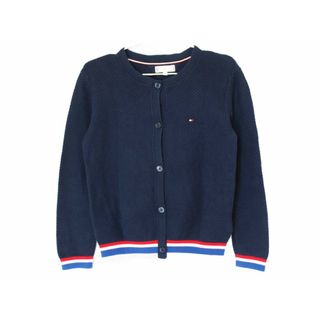 トミーヒルフィガー(TOMMY HILFIGER)の【春物 新入荷!】[トミーヒルフィガー/TOMMY HILFIGER]122cm カーディガン 紺【中古】子供服 キッズ kids 女の子 春秋 tops 104042(カーディガン)