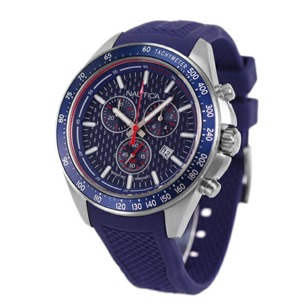 NAUTICA(ノーティカ)の【新品】ノーティカ NAUTICA 腕時計 メンズ NAPOBS108 オーシャン ビーチ 46mm クオーツ ブルーxブルー アナログ表示 メンズの時計(腕時計(アナログ))の商品写真