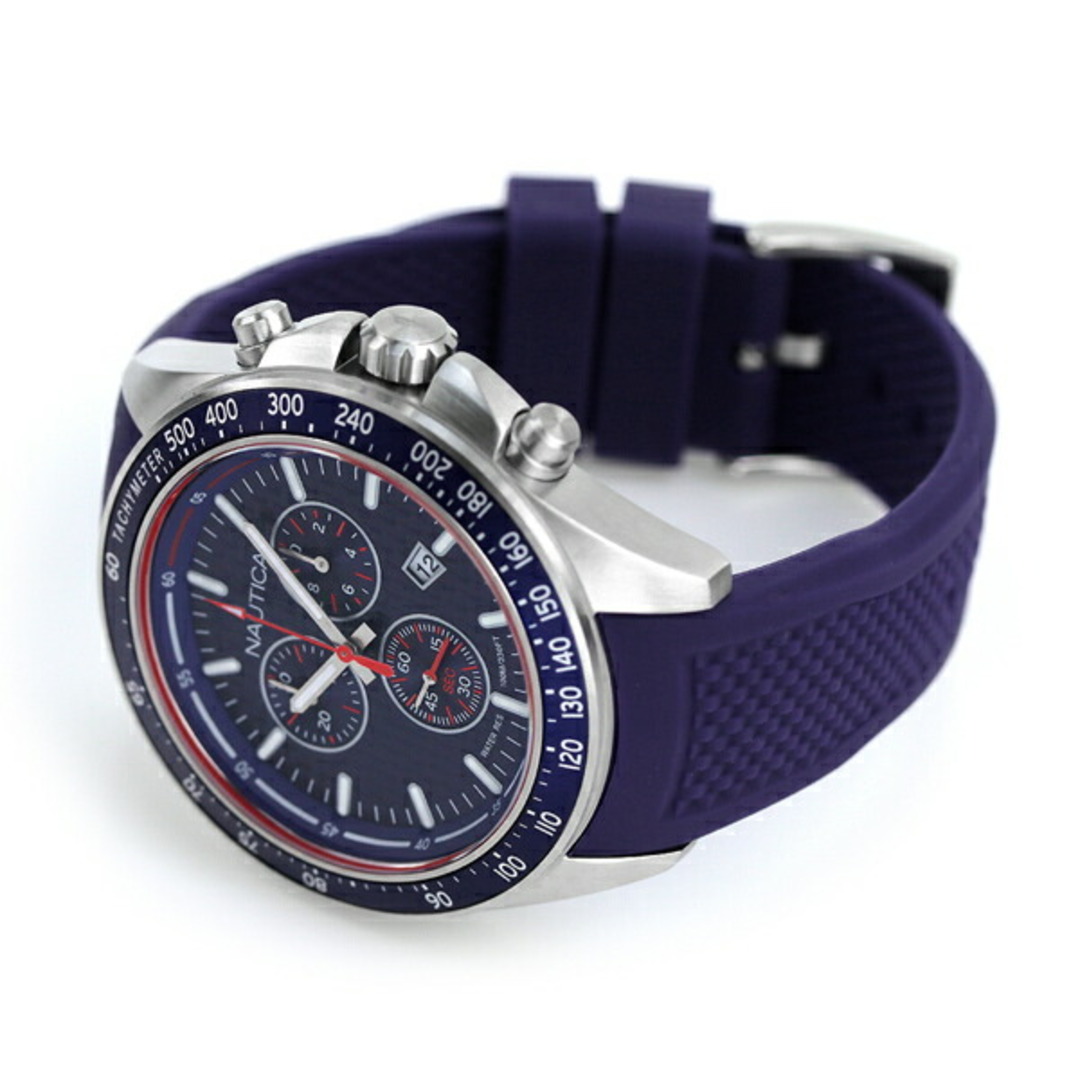 NAUTICA(ノーティカ)の【新品】ノーティカ NAUTICA 腕時計 メンズ NAPOBS108 オーシャン ビーチ 46mm クオーツ ブルーxブルー アナログ表示 メンズの時計(腕時計(アナログ))の商品写真