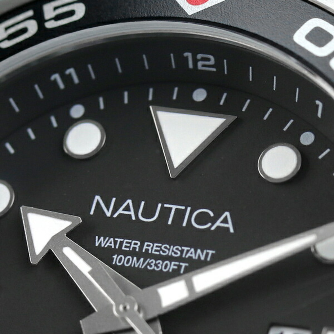 NAUTICA(ノーティカ)の【新品】ノーティカ NAUTICA 腕時計 メンズ NAPPBF145 パシフィック ビーチ 44mm クオーツ ブラックxシルバー アナログ表示 メンズの時計(腕時計(アナログ))の商品写真