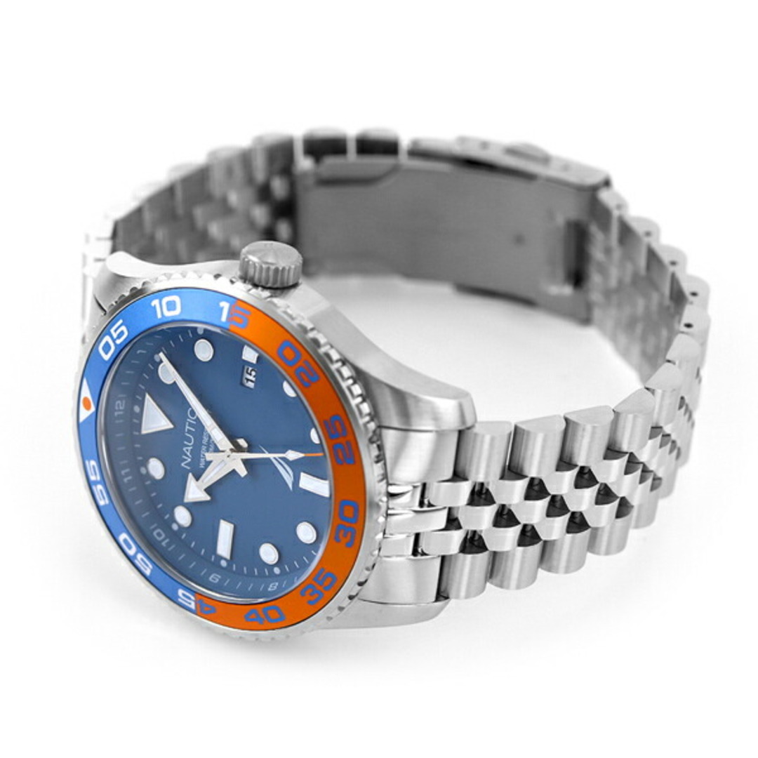 NAUTICA(ノーティカ)の【新品】ノーティカ NAUTICA 腕時計 メンズ NAPPBF146 パシフィック ビーチ 44mm クオーツ ブルーxシルバー アナログ表示 メンズの時計(腕時計(アナログ))の商品写真