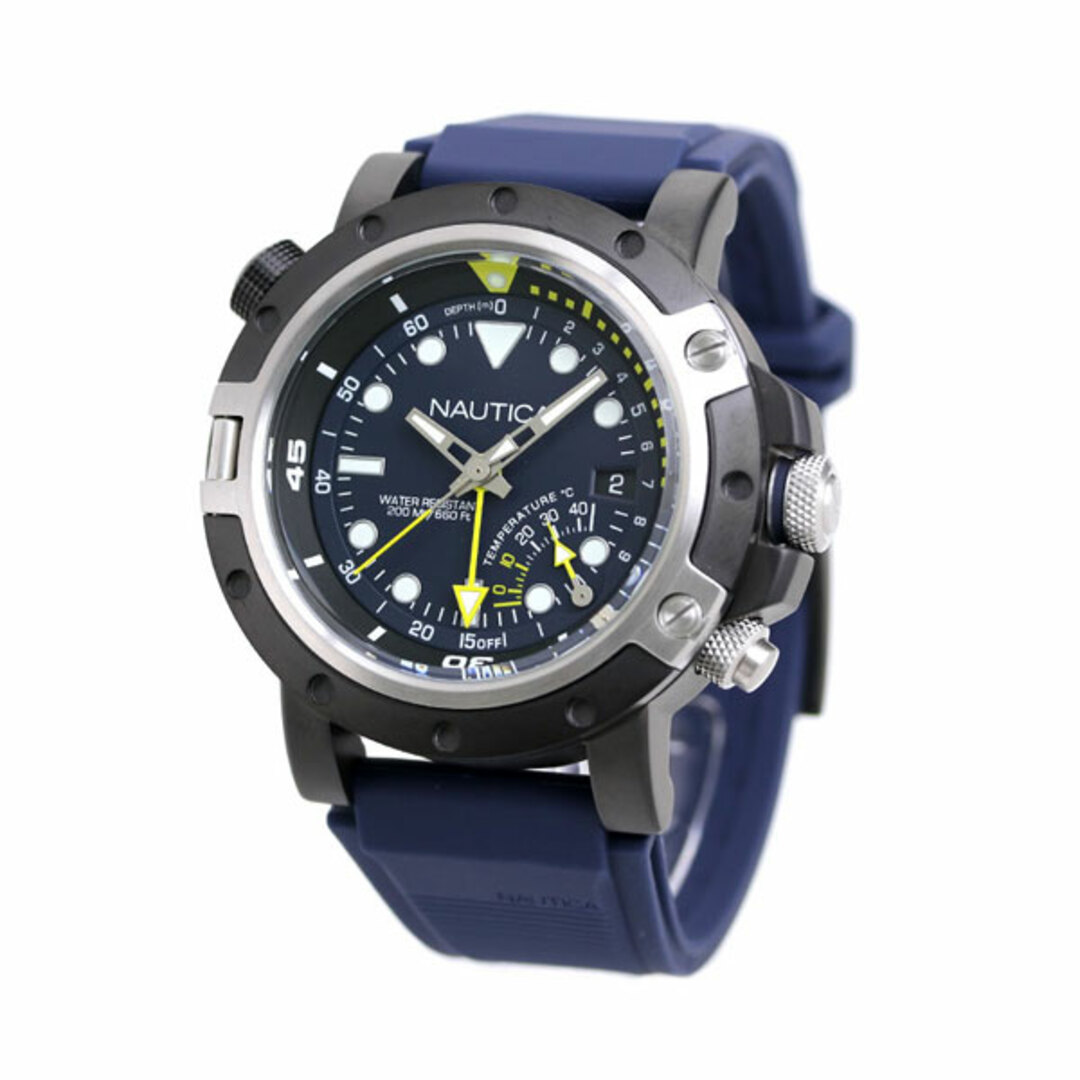 NAUTICA(ノーティカ)の【新品】ノーティカ NAUTICA 腕時計 メンズ NAPPRH014 ポートホール 48mm クオーツ ネイビーxネイビー アナログ表示 メンズの時計(腕時計(アナログ))の商品写真