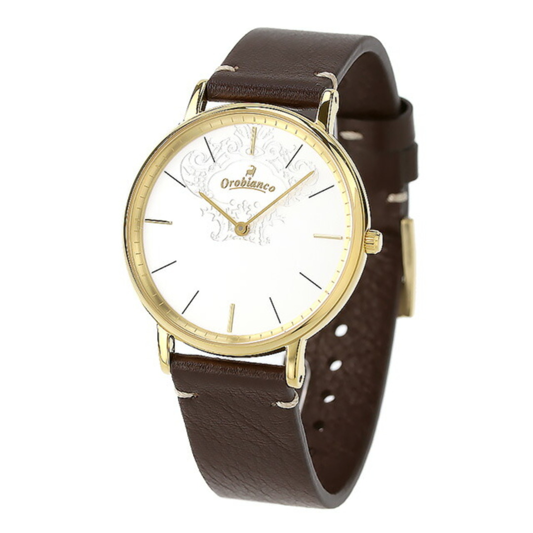 Orobianco(オロビアンコ)の【新品】オロビアンコ Orobianco 腕時計 メンズ OR004-9 クオーツ ホワイトxダークブラウン アナログ表示 メンズの時計(腕時計(アナログ))の商品写真