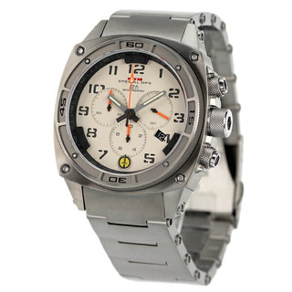エム(M)の【新品】エム MTM 腕時計 メンズ PR2-TSL-TTG1-MBTI-OH ティー エム タクティカル シリーズ プレデター 2 48mm クオーツ（Ronda 5040.D/スイス製） ベージュxシルバー アナログ表示(腕時計(アナログ))