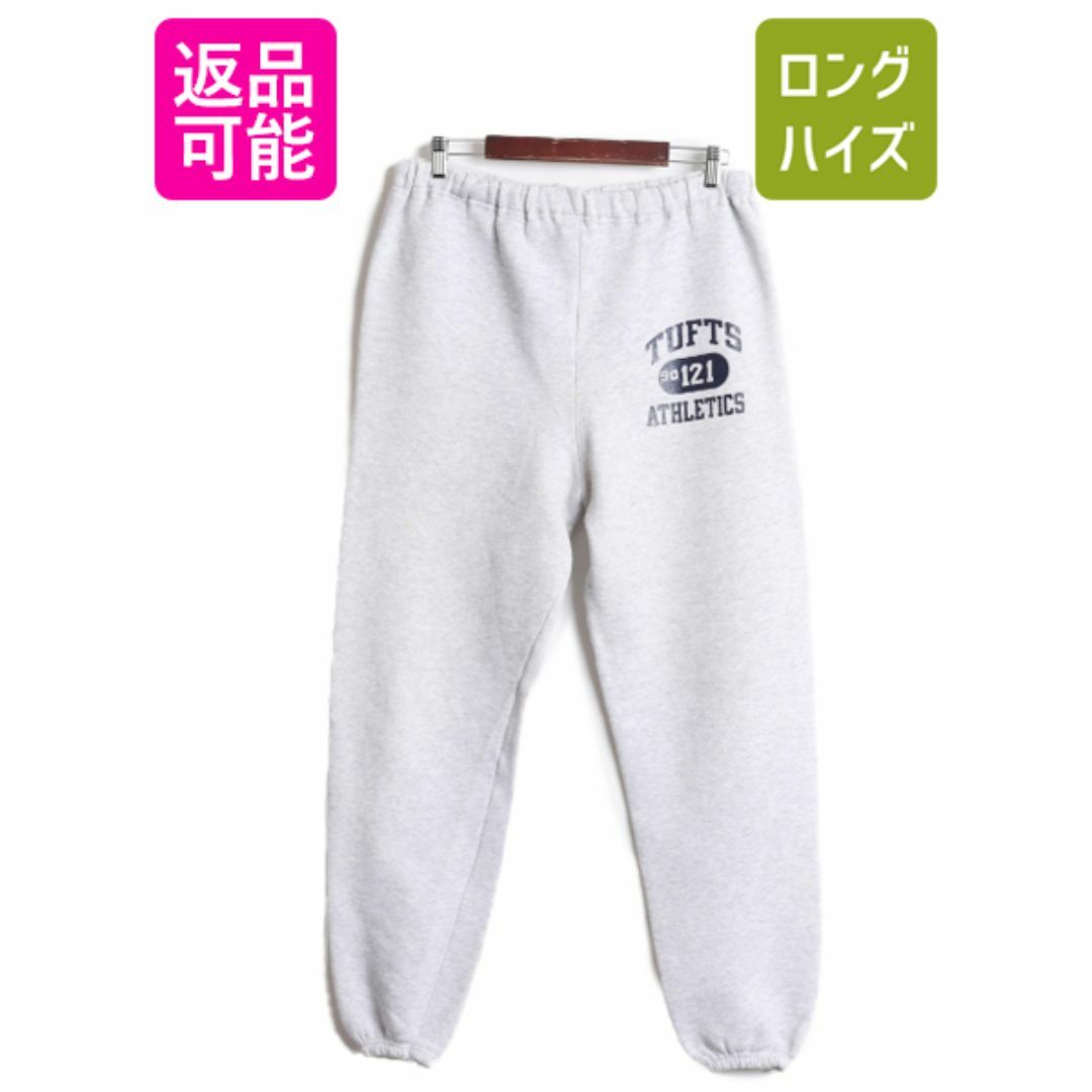 Champion(チャンピオン)の80s 90s USA製 3段 カレッジ プリント スウェット パンツ メンズ XL 80年代 90年代 オールド ヴィンテージ 裏起毛 スエット トレーナー 灰 メンズのパンツ(その他)の商品写真