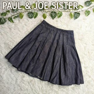 ポール&ジョーシスター(PAUL & JOE SISTER)のPAUL＆JOE SISTER ポール＆ジョー デニム プリーツ ミニスカート(ミニスカート)