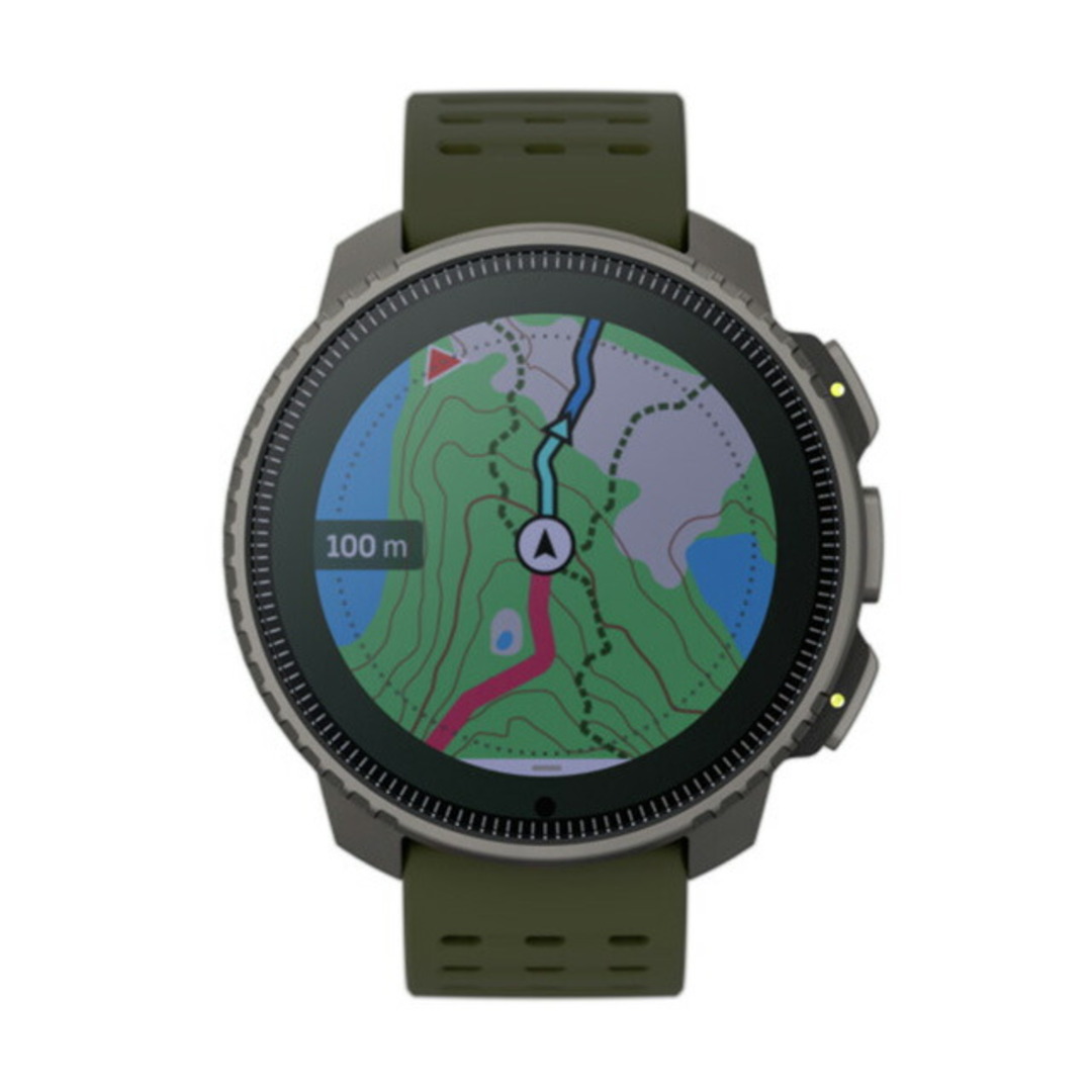 SUUNTO(スント)の【新品】スント SUUNTO 腕時計 メンズ SS050859000 バーティカル チタニウム ソーラー フォレスト 充電式クオーツ（ソーラー併用） 液晶xカーキ デジタル表示 メンズの時計(腕時計(アナログ))の商品写真