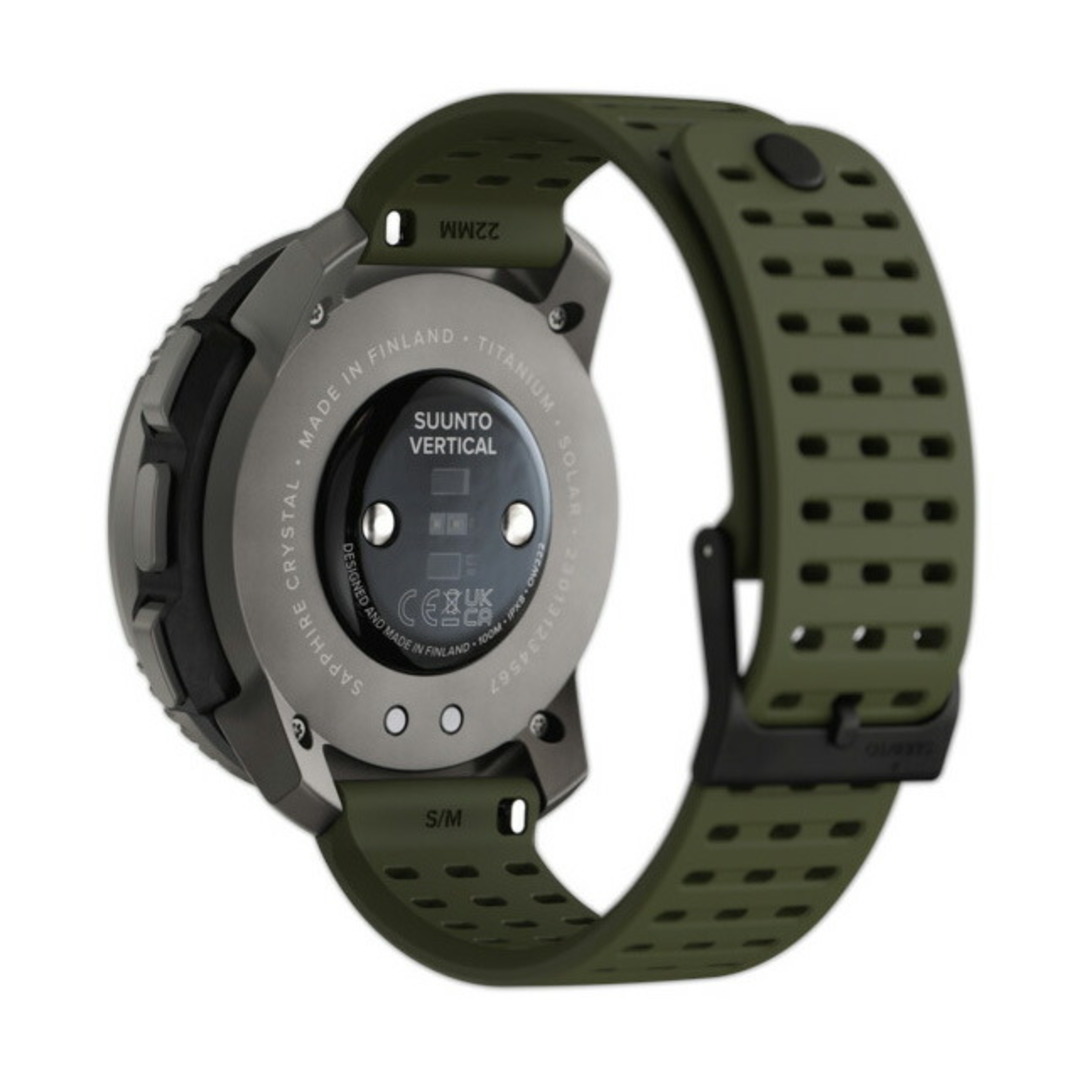 SUUNTO(スント)の【新品】スント SUUNTO 腕時計 メンズ SS050859000 バーティカル チタニウム ソーラー フォレスト 充電式クオーツ（ソーラー併用） 液晶xカーキ デジタル表示 メンズの時計(腕時計(アナログ))の商品写真