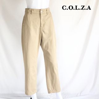 コルザ(COLZA)の【C.O.L.Z.A】ストレートパンツ　ハイウェスト　バック　レースアップ(カジュアルパンツ)