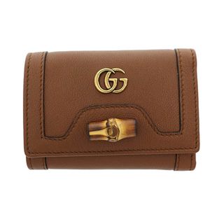 グッチ(Gucci)のグッチ GUCCI バンブー ミディアム ウォレット 三つ折り 財布658633(長財布)