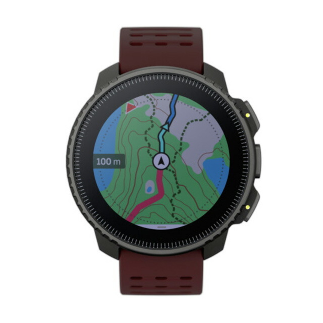 SUUNTO(スント)の【新品】スント SUUNTO 腕時計 メンズ SS050865000 バーティカル ブラック ルビー 充電式クオーツ 液晶xブラウン デジタル表示 メンズの時計(腕時計(アナログ))の商品写真