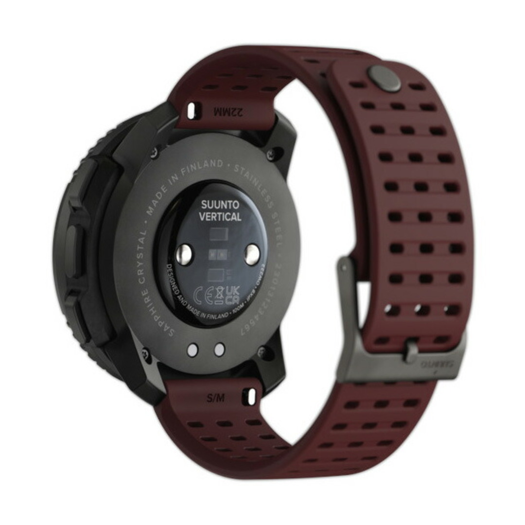 SUUNTO(スント)の【新品】スント SUUNTO 腕時計 メンズ SS050865000 バーティカル ブラック ルビー 充電式クオーツ 液晶xブラウン デジタル表示 メンズの時計(腕時計(アナログ))の商品写真