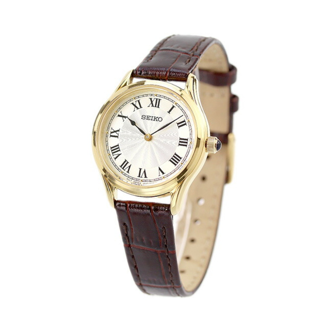 【新品】 SEIKO SELECTION 腕時計 レディース SSEH014 ナノユニバース コラボレーション 丸型 クオーツ ゴールドxレッドブラウン アナログ表示 レディースのファッション小物(腕時計)の商品写真