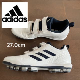 adidas - アディダス 白スパイク26.5cmの通販 by Ri's shop