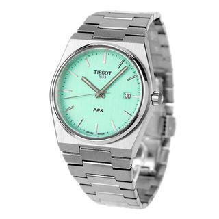 ティソ(TISSOT)の【新品】ティソ TISSOT 腕時計 メンズ T137.410.11.091.01 T-クラシック ピーアールエックス クオーツ ライトグリーンxシルバー アナログ表示(腕時計(アナログ))