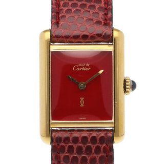 カルティエ(Cartier)のカルティエ マストタンク ヴェルメイユ 腕時計 時計 シルバー925 手巻き レディース 1年保証 CARTIER  中古(腕時計)