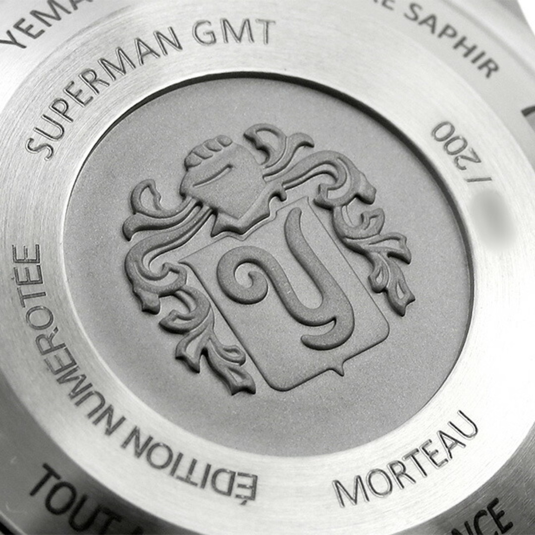 【新品】イエマ YEMA 腕時計 メンズ YGMT22C39-AMS スーパーマン500 GMT バットマン 自動巻き ブラックxシルバー アナログ表示 メンズの時計(腕時計(アナログ))の商品写真