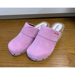 ☆新品未使用 anan サボサンダル M♪パステルピンク(※ちょっと訳アリ)(サンダル)